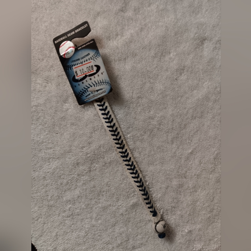 Leather Baseball Materail Wristband